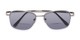Folded of The Durham Bifocal Reading Sunglasses in Grey with Smoke