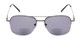 Front of The Durham Bifocal Reading Sunglasses in Grey with Smoke