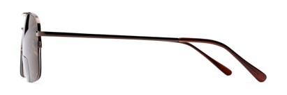 Side of The Durham Bifocal Reading Sunglasses in Bronze with Amber