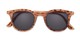 Folded of The Easterday Reading Sunglasses in Light Tortoise/Gold with Smoke