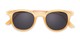 Folded of The Easterday Reading Sunglasses in Yellow/Gold with Smoke