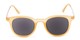 Front of The Easterday Reading Sunglasses in Yellow/Gold with Smoke