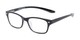 Angle of The Easton Hanging Reader in Black, Women's and Men's Retro Square Reading Glasses