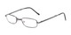Angle of The Edinburgh Folding Reader in Grey, Women's and Men's Rectangle Reading Glasses