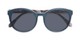 Folded of The Eileen Reading Sunglasses in Blue/Paisley with Smoke