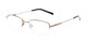 Angle of The Eland Flexible Reader in Bronze, Women's and Men's Rectangle Reading Glasses