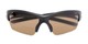 Folded of The Elijah Bifocal Reading Sunglasses in Black with Amber