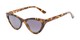 Angle of The Elora Reading Sunglasses in Brown Tortoise with Smoke, Women's Cat Eye Reading Sunglasses