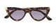 Folded of The Elora Reading Sunglasses in Brown Tortoise with Smoke
