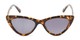 Front of The Elora Reading Sunglasses in Brown Tortoise with Smoke