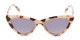 Front of The Elora Reading Sunglasses in Tan Tortoise with Smoke
