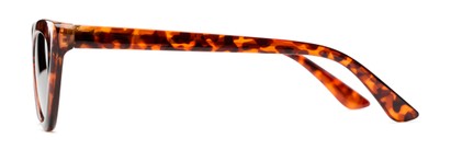 Side of The Elora Reading Sunglasses in Orange Tortoise with Smoke