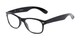 Angle of The Elwood Bifocal in Black, Women's and Men's Retro Square Reading Glasses