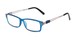 Angle of The Ember in Blue, Men's Rectangle Reading Glasses