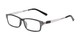 Angle of The Ember in Grey, Men's Rectangle Reading Glasses