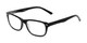 Angle of The Emery Bifocal  in Black, Women's and Men's Rectangle Reading Glasses