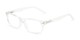 Angle of The Emery Bifocal  in Clear, Women's and Men's Rectangle Reading Glasses