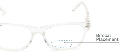 Detail of The Emery Bifocal  in Clear