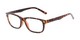 Angle of The Ernest in Tortoise, Women's and Men's Rectangle Reading Glasses