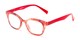 Angle of The Etta Bifocal in Red, Women's Cat Eye Reading Glasses