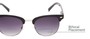 Detail of The Everglade Bifocal Reading Sunglasses in Black with Smoke