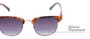 Detail of The Everglade Bifocal Reading Sunglasses in Tortoise with Smoke