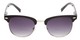 Front of The Everglade Bifocal Reading Sunglasses in Black with Smoke