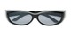 Folded of The Adele Medium Fits Over Sunglasses by Solar Shield in Black with Smoke