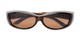 Folded of The Adele Medium Fits Over Sunglasses by Solar Shield in Tortoise with Amber