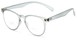 Angle of The Chatham Flexible Bifocal in Grey, Women's and Men's Round Reading Glasses