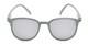 Front of The Fallon Reading Sunglasses in Grey with Silver Mirror