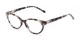 Angle of The Fauna in Purple/Black, Women's Cat Eye Reading Glasses