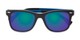 Folded of The Ferris Polarized Magnetic Bifocal Reading Sunglasses in Matte Black with Blue Mirror
