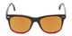Front of The Ferris Polarized Magnetic Bifocal Reading Sunglasses in Glossy Black/Red Fade with Orange Mirror