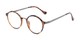 Angle of The Fillmore in Brown Tortoise/Grey, Women's and Men's Round Reading Glasses