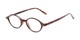 Angle of The Finch in Dark Tortoise, Women's and Men's Oval Reading Glasses