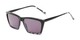 Angle of The Flax Reading Sunglasses in Black/Grey Tortoise with Smoke, Women's Cat Eye Reading Sunglasses