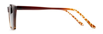 Side of The Flax Reading Sunglasses in Brown/Tortoise with Amber