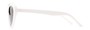 Side of The Flossie Bifocal Reading Sunglasses in White with Smoke