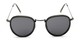 Front of The Foley Reading Sunglasses in Grey with Smoke