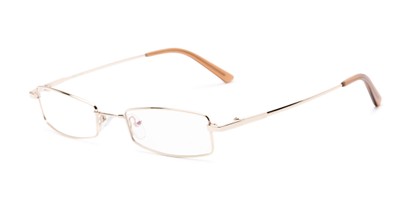 Angle of Fox Hill by felix + iris in Gold, Women's and Men's Rectangle Reading Glasses