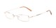 Angle of Fox Hill by felix + iris in Gold, Women's and Men's Rectangle Reading Glasses