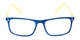 Front of The Frannie Bifocal in Cobalt Blue/Yellow