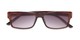Folded of The Fuller Reading Sunglasses in Glossy Brown with Smoke