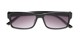 Folded of The Fuller Reading Sunglasses in Glossy Black with Smoke