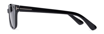 Side of The Gaines Reading Sunglasses in Black with Smoke
