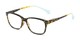 Angle of The Garden in Tortoise/Teal, Women's and Men's Retro Square Reading Glasses