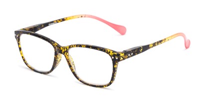 Angle of The Garden in Tortoise/Pink, Women's and Men's Retro Square Reading Glasses