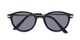 Folded of The Geller Reading Sunglasses in Black/Gold with Smoke