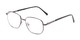 Angle of The Georgetown in Grey, Women's and Men's Square Reading Glasses